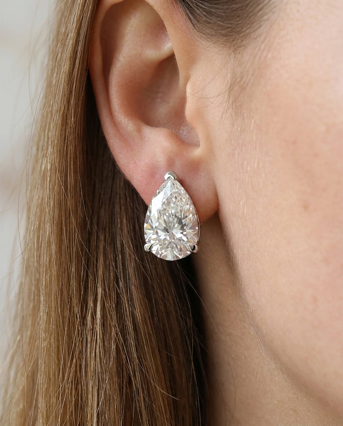2.42 ct Diamond Earrings — 14k White Gold