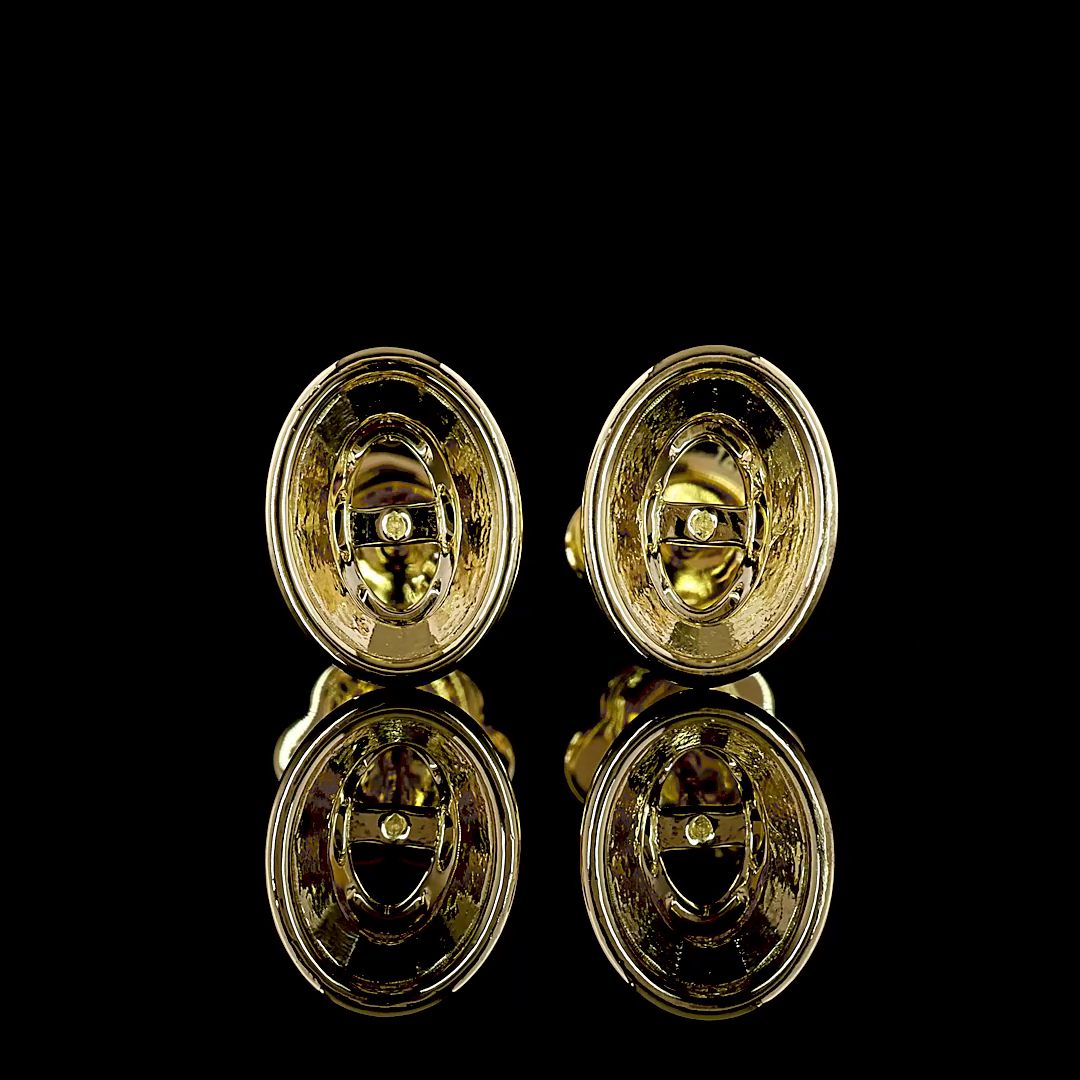2.14 ct Diamond Stud Earrings — 14k Yellow Gold