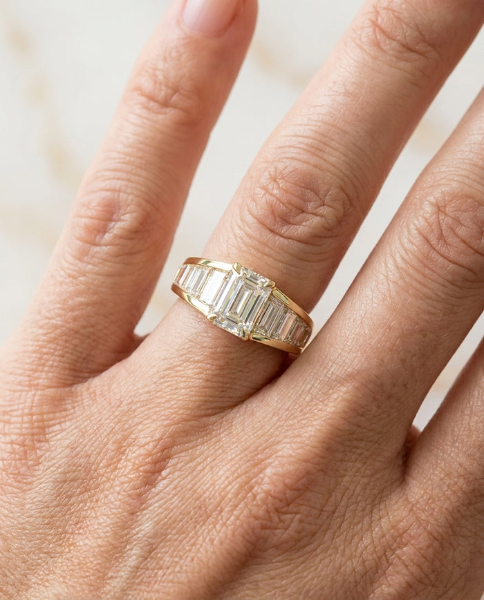 2.97 ct Diamond Ring — 14k Yellow Gold
