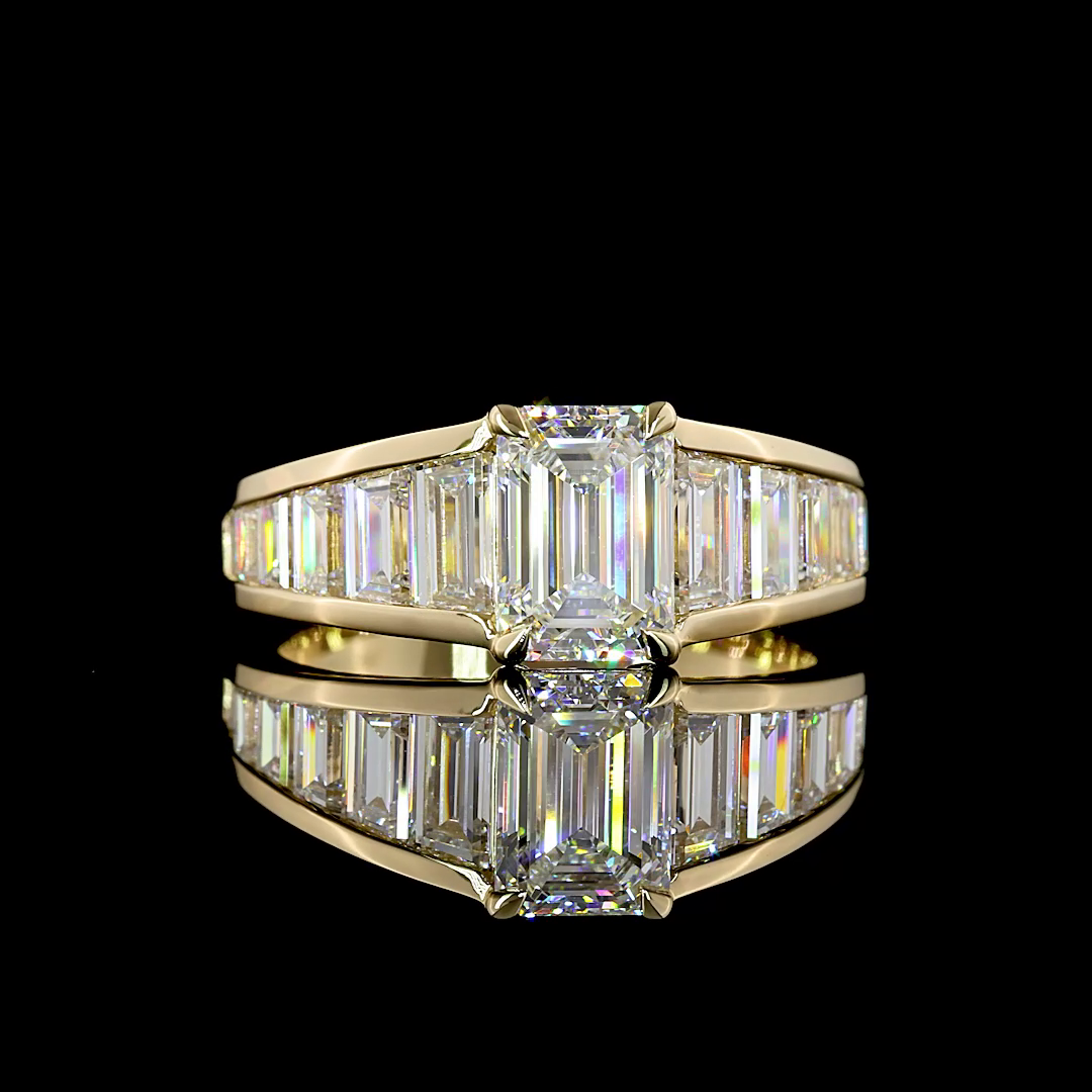 2.97 ct Diamond Ring — 14k Yellow Gold