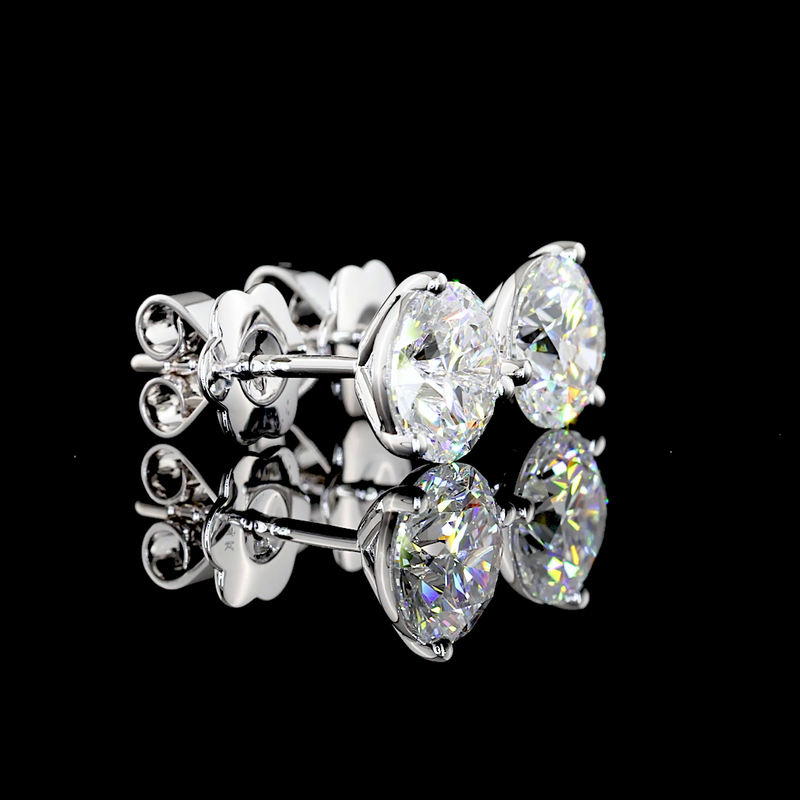 2.5 ct Diamond Earrings — 14k White Gold