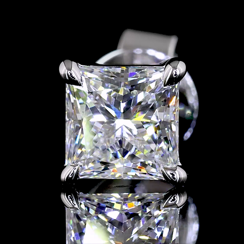 1.01 ct Diamond Stud Earrings — 18k White Gold