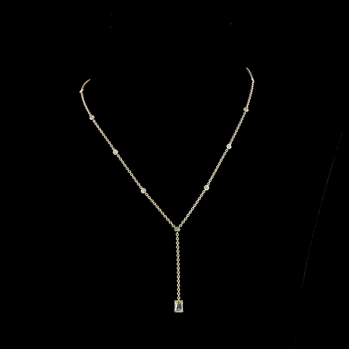1.42 ct Diamond Necklace — 14k Yellow Gold