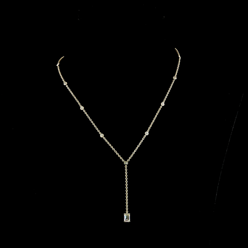 1.42 ct Diamond Necklace — 14k Yellow Gold