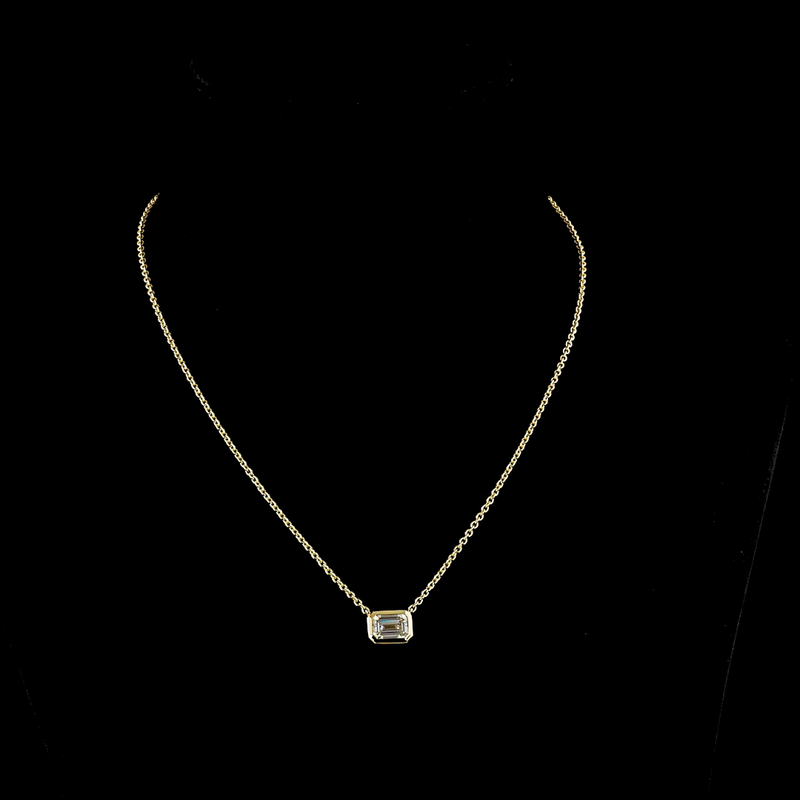 1.76 ct Diamond Pendant — 14k Yellow Gold