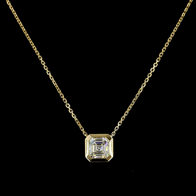 1 ct Diamond Pendant — 14k Yellow Gold