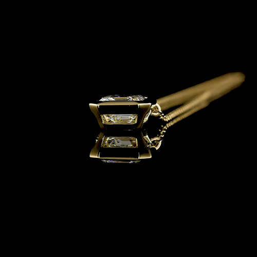 1 ct Diamond Pendant — 14k Yellow Gold