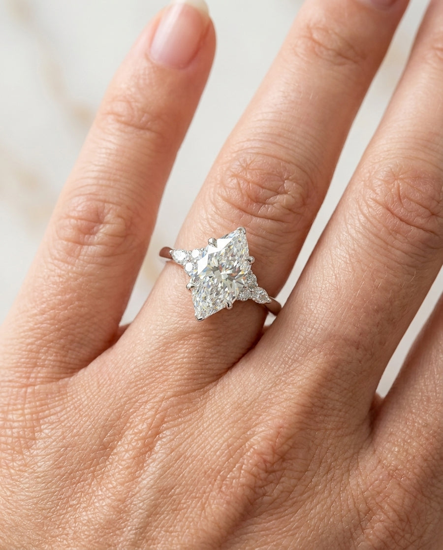 2.72 ct Diamond Ring — 14k White Gold