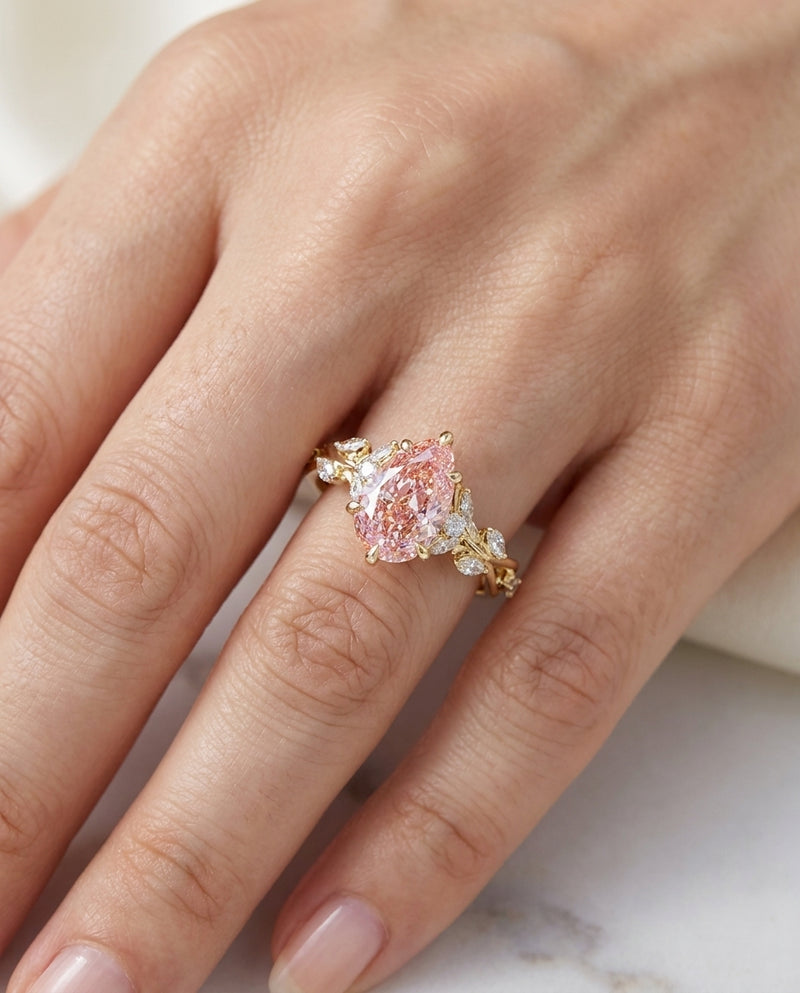 3.1 ct Diamond Ring — 14k Yellow Gold