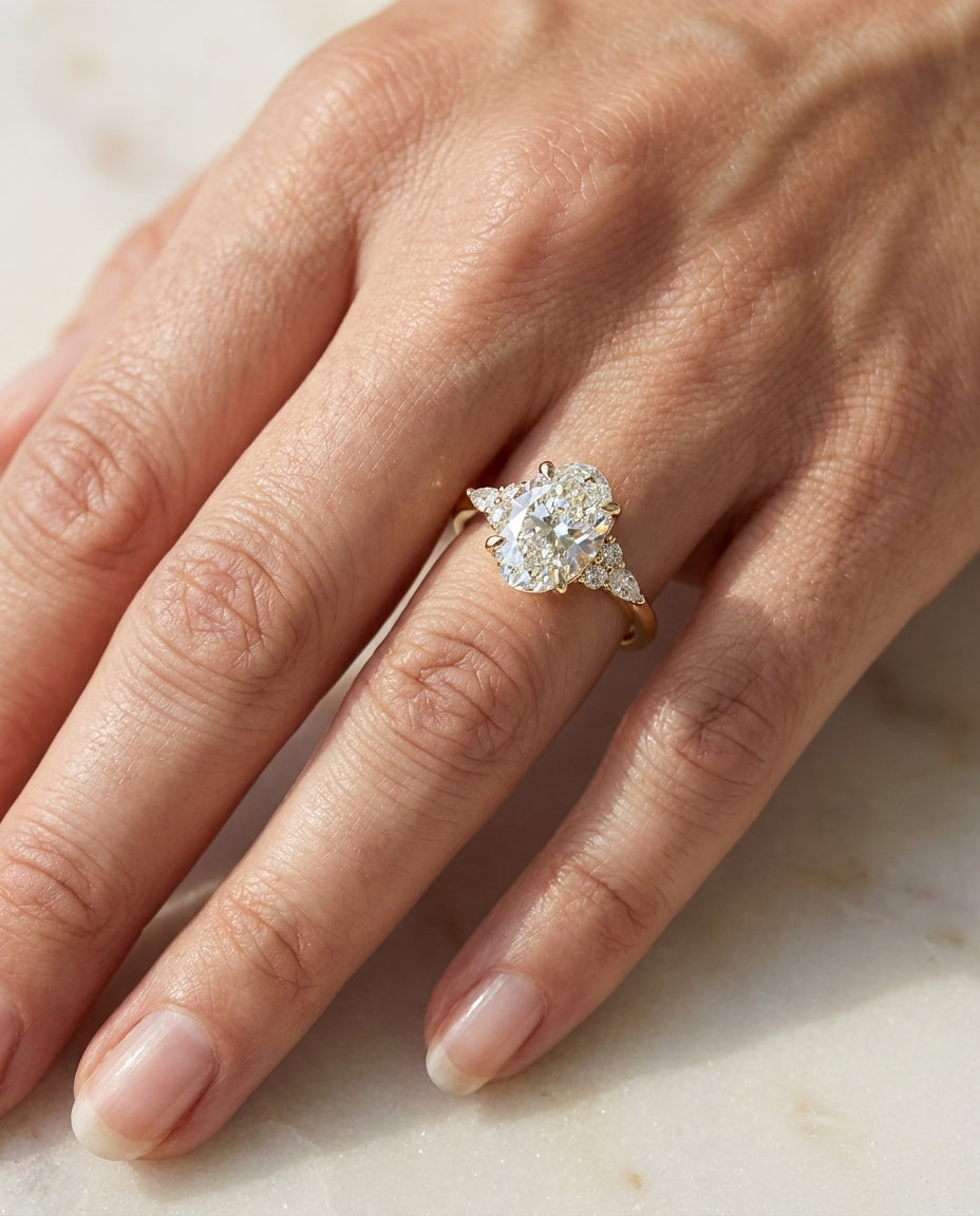 2.84 ct Diamond Ring — 14k Yellow Gold