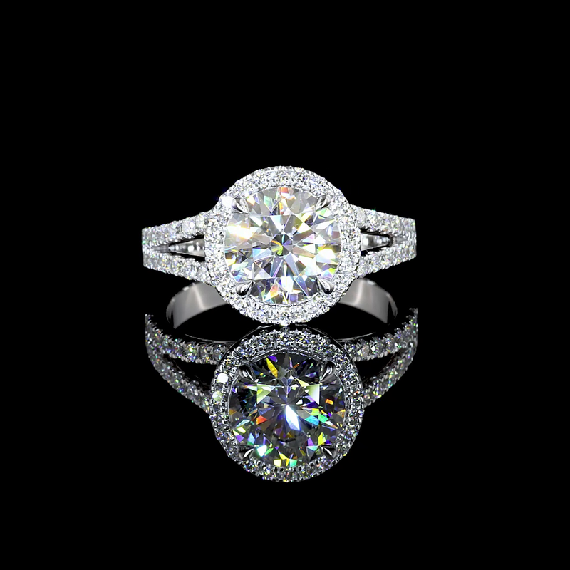 4.91 ct Diamond Ring — 14k White Gold