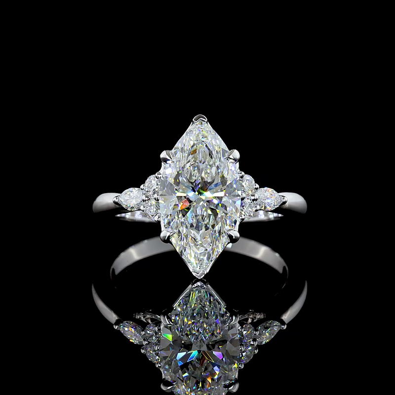 2.72 ct Diamond Ring — 14k White Gold
