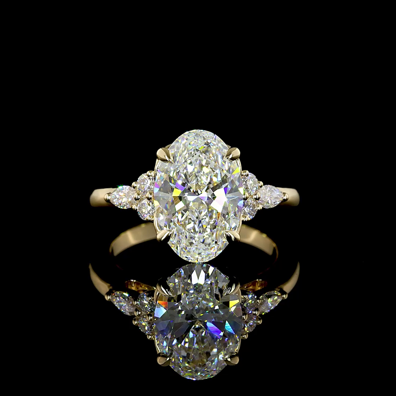2.84 ct Diamond Ring — 14k Yellow Gold