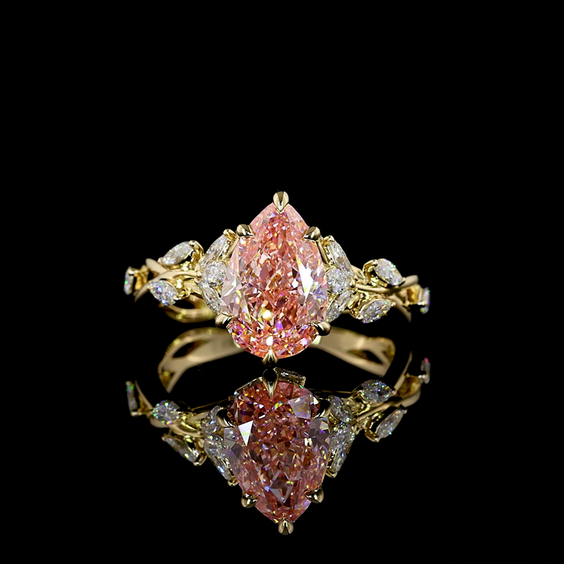 3.1 ct Diamond Ring — 14k Yellow Gold
