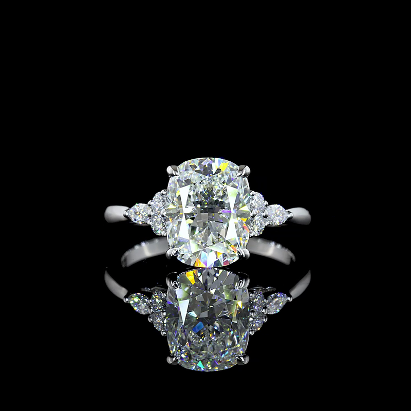 3.36 ct Diamond Ring — 14k White Gold